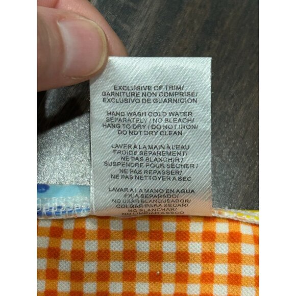 Body Glove Floral Gingham Reversible Bikini Tropical Print Swimwear Sz Medium - Picture 7 of 10